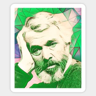 Thomas Carlyle Green Portrait | Thomas Carlyle Artwork 9 Sticker